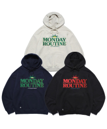 [3 COLOR] MONDAY ROUTINE STITCH HOODIE