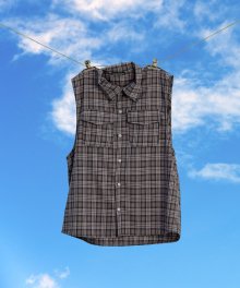 [NK] Bishop Sleeveless Shirt (Gray)_K24QB723