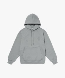 STITCHED BIG LOGO HOODIE-LIGHT KHAKI