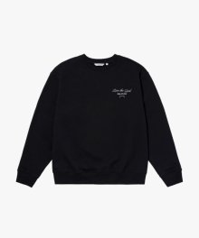 STACK LOGO SWEAT-BLACK