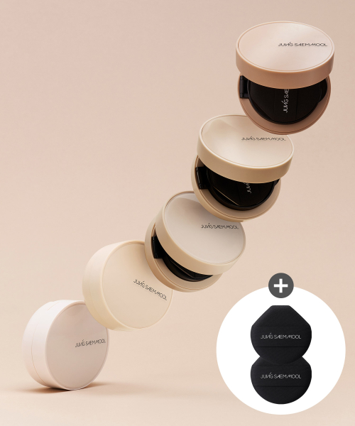 정샘물() 스킨 누더 쿠션 컨실러 (더블 엣지 퍼프 2매 증정) 상품 이미지