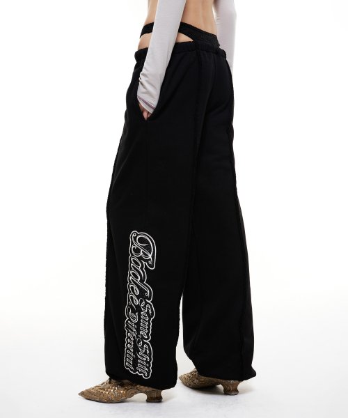 배디(BADEE) Lace Layered Sweatpants Black - 사이즈 & 후기