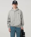 (UNISEX)  CLASSIC SMALL LOGO HOODIE MELANGE GREY_M_UDTS4A109G2