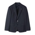 커스텀멜로우(CUSTOMELLOW) nubby texture navy suit jacket_CWFBS24202NYX