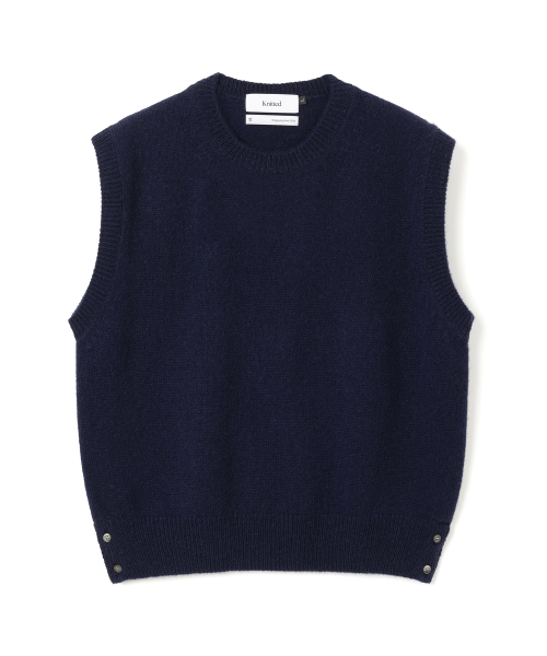 Жилет из шерсти шегги-дог 100% NAVY