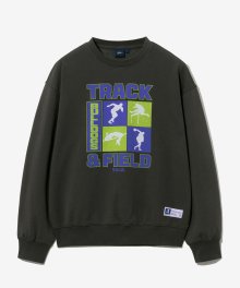 4 TRACK AND FIELD SWEATSHIRT CHARCOAL