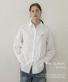 [Woman]클래식 세미 오버 옥스포드 셔츠_Off White