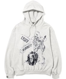 Caged Humanity Pullover Hood - Grey