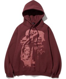 Waiting For You Pullover Hood - Wine