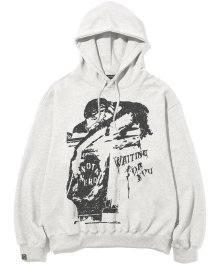 Waiting For You Pullover Hood - Grey
