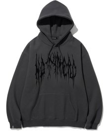 Pointed Logo Pullover Hood - Charcoal