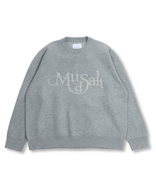 Вязаный джемпер с круглым вырезом, Grey