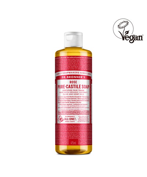닥터 브로너스(drbronners) [페이스&바디클렌저]로즈 퓨어 캐스틸 솝 475ml