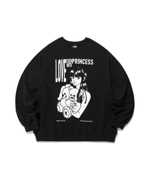 [나이스고스트클럽] PRINCESS SWEATSHIRTS_BLACK(NG2ESUM442A) NG2ESUM442ABK