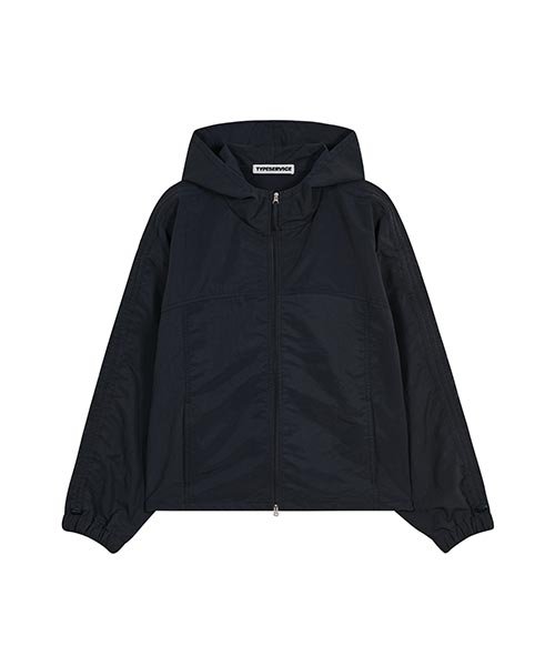 MUSINSA | TYPESERVICE outlet SIDE SHIRRING TWO-WAY WINDBREAKER - NAVY