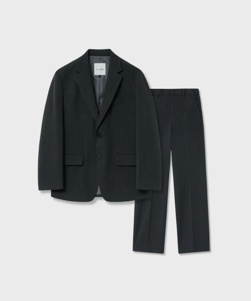 Хён Ким SET-UP полуоверсайз костюм-двойка — CHARCOAL GREY