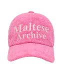 와이케이(WAIKEI) 말티즈 아카이브 테리 볼캡 핑크
