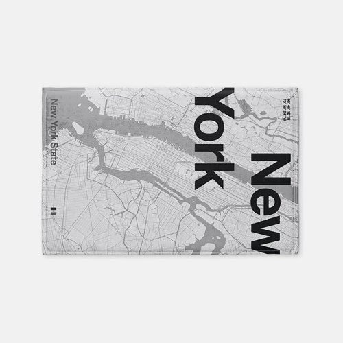 뚜누(TOUNOU) 플로렌 보다르트 작가, New York Map 발매트 - 후기 | 무신사