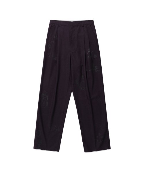 パンツ [NICEGHOSTCLUB]TATTOO TAILORED PANTS_BLACK(NG2ESUPA12A) tattoo tailored pants[black] - niceghostclub