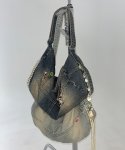 스컬프터(SCULPTOR) Washed Denim Duffle Bag Vintage Tint