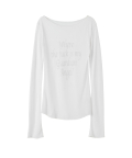Lettering Tencel T-shirt White