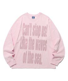 STOP US LS TEE_LIGHT PINK(IK2ESMT551A)