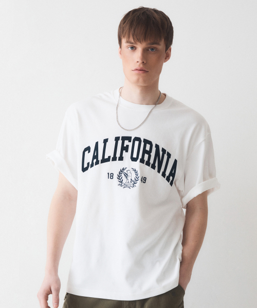 California Letter Short Sleeve T-shirt /WHRAE2324U