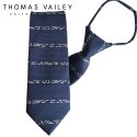 토마스 베일리(THOMAS VAILEY) 자동/지퍼넥타이-크레파스 네이비 7cm