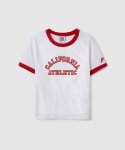 후아유(WHO.A.U) Track Ringer Short Sleeve T-shirt / WHRAE2327F
