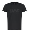 UFC 텐션 빅로고 머슬핏 반팔 티셔츠 블랙 U4SSV2106BK