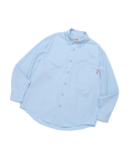 [OVER-SIZED] VAMOS POCKET SOLID SHIRT LIGHT BLUE