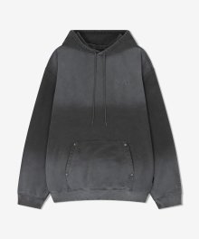 L.C SIGN LOGO RIVET HOODIE PG CHARCOAL