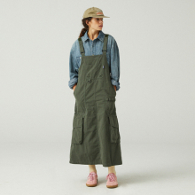 RIPSTOP ARTISAN SKIRT OVERALL KHAKI_FQ1WS70F