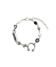 Piercing Ring Bracelet [SILVER]