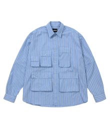 Fisherman Stripe Shirt [SKY BLUE]