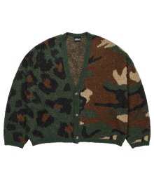 Camouflage Leopard Cardigan [KHAKI]