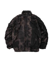 Tie-Dye Pleats Jacket [BLACK]