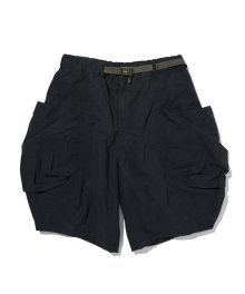 BELTED PACKABLE BALLOON SHORTS BLACK_FQ2WP52U