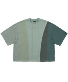 Knit Mixed Wide Top [MINT]