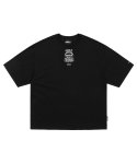 아조바이아조(AJOBYAJO) Total Logo Embroidered T-Shirt [BLACK]