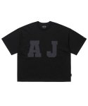 아조바이아조(AJOBYAJO) [PBA] AJ Nylon Applique T-shirt [BLACK]