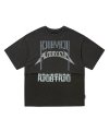 [PBA] Arch Logo Washed Layered T-Shirt [CHARCOAL]