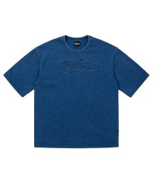 [PBA] Tribal AJO Embossed Denim T-Shirt [NAVY]