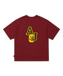 [PBA] Smile AJO T-Shirt [BURGUNDY]