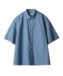 러프사이드(ROUGHSIDE) Primary Half Shirt Blue Stripe