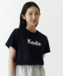 케즈(KEDS) 에센셜 로고 티셔츠(KD2RSG2101FNAY)