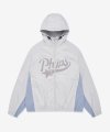 PHYPS® PIPING STAR TAIL HOODIE TRACK JACKET GREIGE