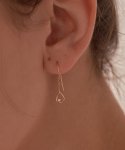 오르디오르(ORDOR) [14K]랩 다이아몬드 물방울 귀걸이