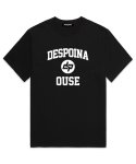 우즈(OUSE) 클래식 로고 오버핏 반팔 티셔츠 (DS003) 블랙