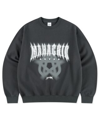 마하그리드(MAHAGRID) STAR LOGO SWEATSHIRT CHARCOAL(MG2ESMM454A) 상품 이미지